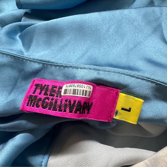 Tyler McGillivary Equestrian Slip Dress Horse Blue Midi - Picture 14 of 17